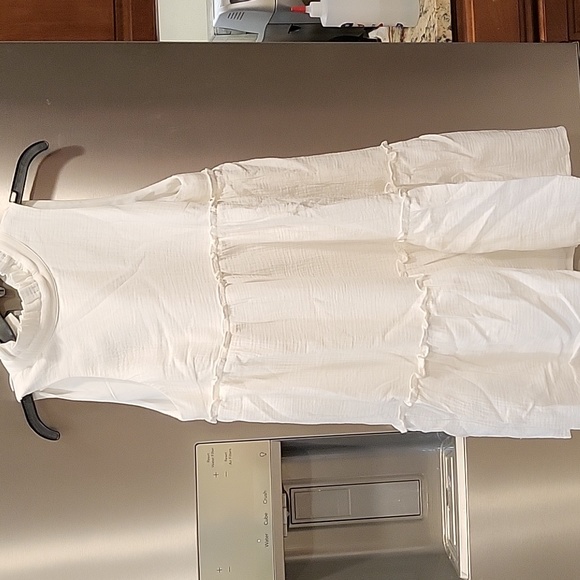 Pomander Place White Gauze Morgan Dress in White - Picture 9 of 13